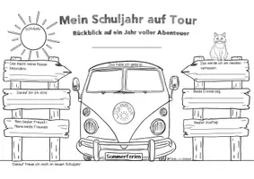 Vorschau - Arbeitsblätter - Reflexionsblätter zum Schuljahresende - 2 Varianten - Seite 2