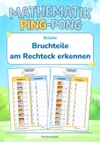Vorschau - Arbeitsblätter - Brüche | Bruchteile am Rechteck erkennen - Deckblatt
