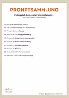 Vorschau - Anderer Materialtyp - Promptsammlung Erzieherausbildung - Seite 1
