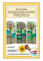 Vorschau - Mal- und Bastelvorlagen - Sonnenblumen prickeln - Kunstunterricht, Fensterdekoration, Sommer & Herbst, Feinmotorik fördern - Deckblatt