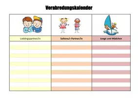 Vorschau - Anderer Materialtyp - Verabredungskalender (Partnerarbeit mal anders) - Seite 2