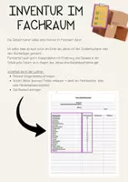 Vorschau - Stundenentwürfe - Inventur - Kaufmännische Grundbildung - Seite 1