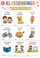 Vorschau - Spiele - Klassenbingo zum Schulstart- Ideal zum Kennenlernen der Klasse - Seite 3