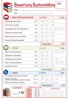 Vorschau - Präsentationen/Tafelbilder - Buchvorstellung & Lapbook bewerten – 3 Bewertungsbögen - Seite 2