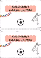 Vorschau - Arbeitsblätter - Fußball WM 2026 | Mini-Rätselheft | 10 Rätsel mit Lösungen | Klasse 5 bis 7 | Heftchen - Seite 1