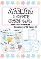 Vista previa - Para docentes: organización, planificación y formación - AGENDA MENSUAL CURSO 26/27 - Portada