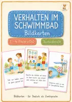 Vorschau - Bildkarten - Verhalten im Schwimmbad - Bildkarten - Deckblatt