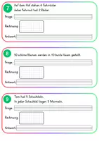 Vorschau - Arbeitsblätter - Sachaufgaben Mal und Geteilt 2er-, 5er- und 10er-Reihe - Seite 3