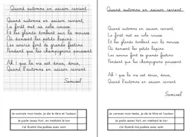 Aperçu - Feuilles d'exercices - Poésie CP-CE1 - Page 1