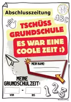 Vorschau - Arbeitsblätter - ABSCHLUSSZEITUNG, zum Abschied von der Grundschule! - Deckblatt