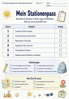 Vorschau - Spiele - Sommerferien Stationenlernen Lesen Rätseln Reflektieren Klasse 5 bis 7 - Seite 1