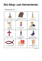 Vorschau - Arbeitsblätter - Kennenlern-Bingo Religion – Schulstart im Religionsunterricht Klasse 3 & 4 - Seite 2