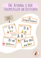 Vorschau - Poster - DaZ Aushang Stolperstellen - Deckblatt