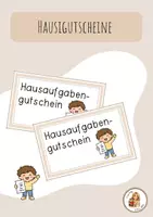 Vorschau - Anderer Materialtyp - Hausigutscheine für die gesamte Klasse - Deckblatt