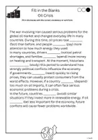 anteprima - Esercizi - Fill in the Blanks - Oil Crisis - Pagina 3