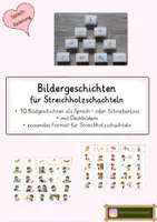 Vorschau - Spiele - Sprachförderung Sprachfit Streichholzschachtelgeschichten als Sprachanlass - Deckblatt