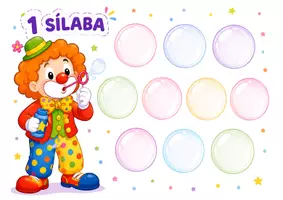 Vista previa - Tarjetas / Manipulativos - CLASIFICAR PALABRAS SEGÚN NÚMERO DE SÍLABAS - página 1