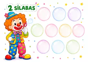 Vista previa - Tarjetas / Manipulativos - CLASIFICAR PALABRAS SEGÚN NÚMERO DE SÍLABAS - página 2