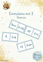 Vorschau - Stationenlernen - Materialpaket - Einmaleins Dominos - Alle Reihen, Kernaufgaben, Quadratzahlen - Deckblatt
