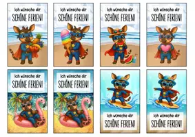 Vorschau - Anderer Materialtyp - Feriengrüße Okapiklasse Lesezeichen Sommer - Seite 1