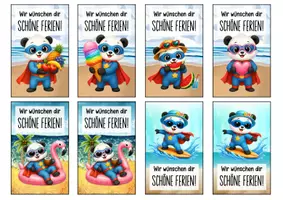 Vorschau - Anderer Materialtyp - Feriengrüße Pandaklasse Lesezeichen Sommer - Seite 2