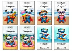 Vorschau - Anderer Materialtyp - Feriengrüße Pandaklasse Lesezeichen Sommer - Seite 3