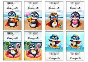 Vorschau - Anderer Materialtyp - Feriengrüße Pinguinklasse Lesezeichen Sommer - Seite 3