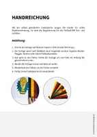 Vorschau - Mal- und Bastelvorlagen - Fußball-WM 2026: Fanklatsche (Bastelvorlage für Kinder) - Seite 1