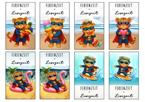 Vorschau - Anderer Materialtyp - Feriengrüße Tigerklasse Lesezeichen Sommer - Seite 3