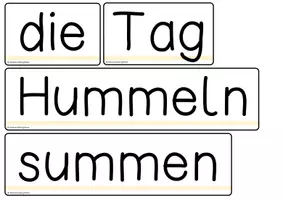 Vorschau - Präsentationen/Tafelbilder - Tafelmaterial - Satzglieder zum Thema Wiese finden - Seite 1