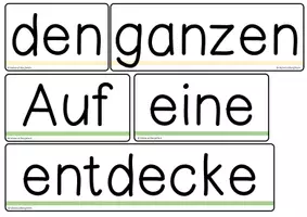 Vorschau - Präsentationen/Tafelbilder - Tafelmaterial - Satzglieder zum Thema Wiese finden - Seite 2