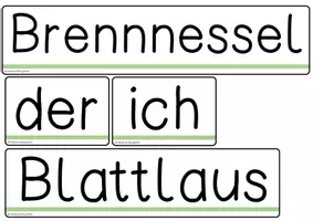 Vorschau - Präsentationen/Tafelbilder - Tafelmaterial - Satzglieder zum Thema Wiese finden - Seite 3