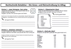 Vorschau - Arbeitsblätter - Deutsch Groß- und Kleinschreibung im Alltag - Seite 2