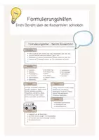 Vorschau - Poster - Formulierungshilfen - Bericht Klassenfahrt - Deckblatt