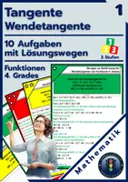 Vorschau - Arbeitsblätter - Wendetangente Tangente Fkt. 4. Grades | Aufgaben KAUFEN - Deckblatt