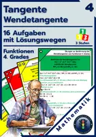 Vorschau - Arbeitsblätter - Wendetangente Tangente Fkt. 4. Grades | Aufgaben KAUFEN - Deckblatt