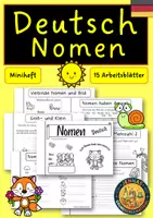 Vorschau - Arbeitsblätter - Nomen Miniheft - Deckblatt