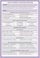 Vorschau - Merkblätter - How to Write a Cartoon Analysis - Deckblatt