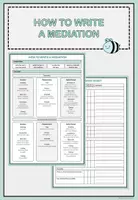 Vorschau - Arbeitsblätter - How to Write a Mediation (Sek II) - Deckblatt