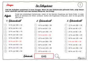 Vorschau - Arbeitsblätter - Matherätsel Prozent - Seite 1