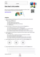 Vorschau - Arbeitsblätter - Einen Knopf richtig annähen - Arbeitsblatt mit Erklärvideo - Seite 1