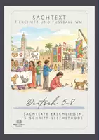 Vorschau - Arbeitsblätter - Sachtexte: Fußballfest auf Kosten der Tiere? Sachtext zur WM 2030 mit 5-Schritt-Lesemethode, Deutsch 7-9 - Deckblatt