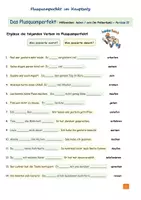 Vorschau - Arbeitsblätter - Plusquamperfekt B1- B2 - Deckblatt