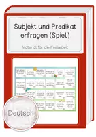 Vorschau - Spiele - Subjekt und Prädikat erfragen (Spiel) - Deckblatt