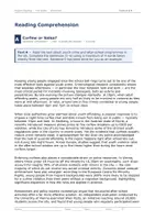 Vorschau - Arbeitsblätter - Reading Comprehension – AHS Oberstufe - Seite 1