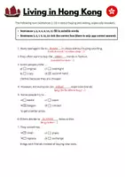 Vorschau - Arbeitsblätter - Living in Hong Kong (II.) - vocabulary training - Seite 2