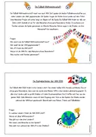 Vorschau - Arbeitsblätter - WM 2026 Leseblätter Klasse 1/2. 2-fach differenziert - Seite 1