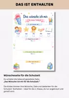 Vorschau - Arbeitsblätter - Arbeitsblatt Schulanfang Klasse 1 "Meine Wünsche für das neue Schuljahr" | Arbeitsblatt Einschulung Grundschule - Seite 1