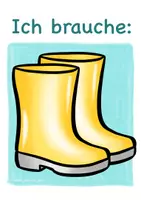 Vorschau - Mal- und Bastelvorlagen - Kita-Schilder "Ich brauche..." / Kindergarten Krippe - Seite 2