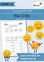 Vorschau - Arbeitsblätter - Themenheft DaZ: Meine Gefühle - Wortspeicher mit Hörbeispielen - Deckblatt